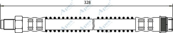 APEC BRAKING Тормозной шланг HOS3300